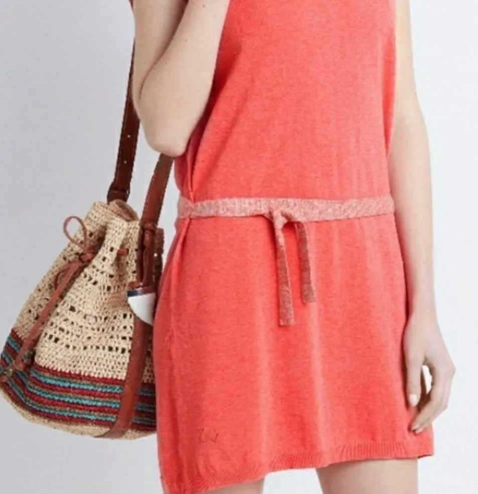 Rimo Coral Belted Size Small Cap Sleeve Mini Dress. - Image 2