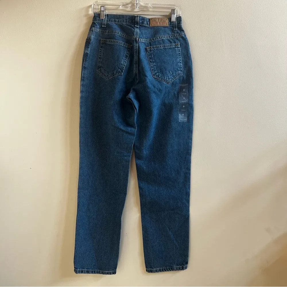 NWOT 90s Vintage High Rise Liz Claiborne Mom Jeans petite regular sz 8 - Image 5