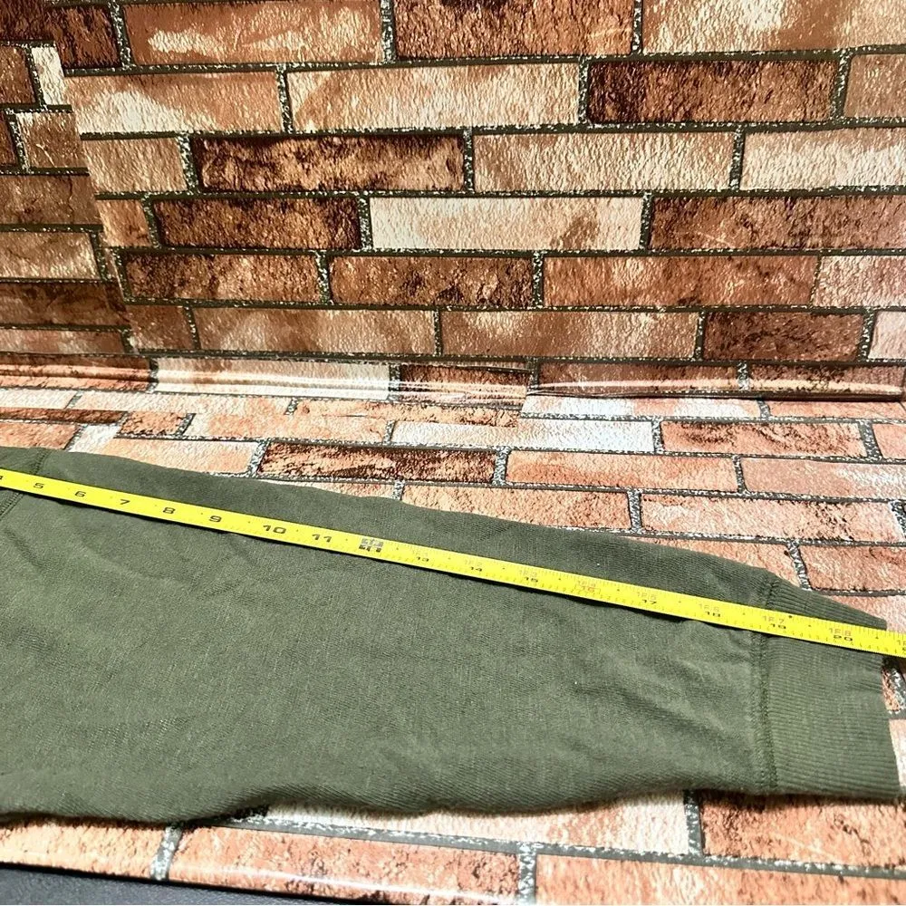 Victorias Secret PINK sequins bling varsity crew sweatshirt size L - Image 5