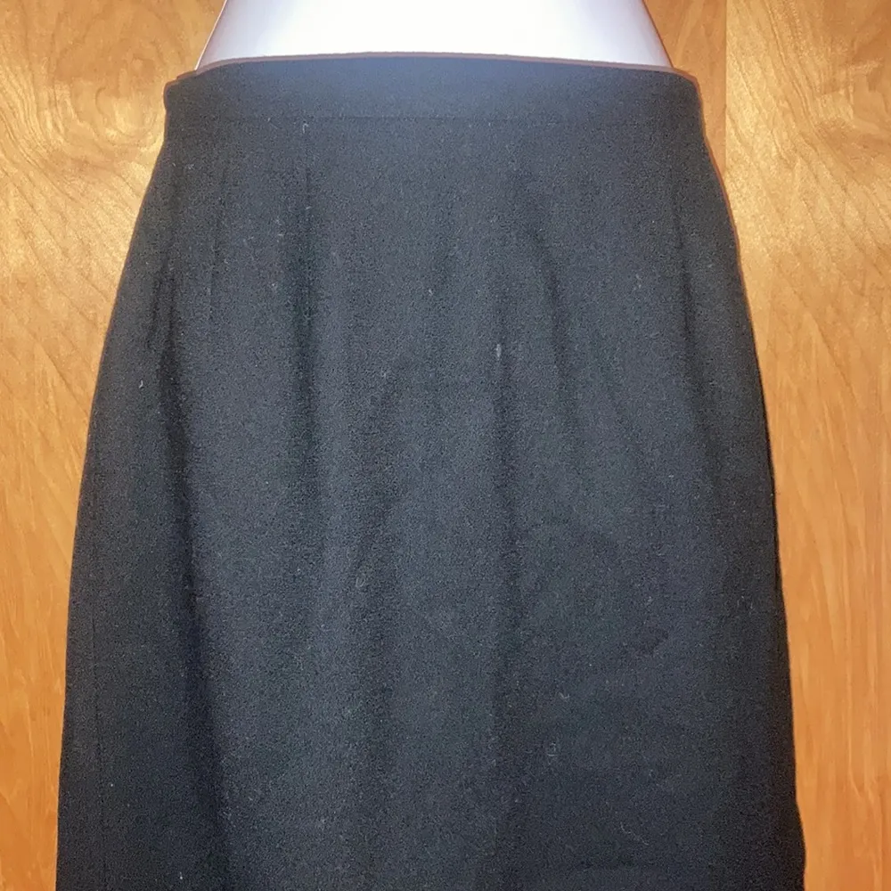 Dark Blue Kasper for A.S.L. Wool Skirt Size 8 - Image 2