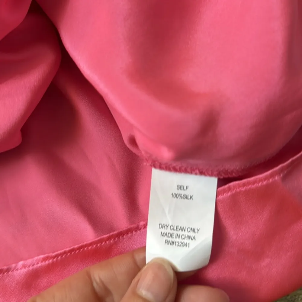 Amanda Uprichard Silk Pink Marrone Dress Size Medium - Image 5