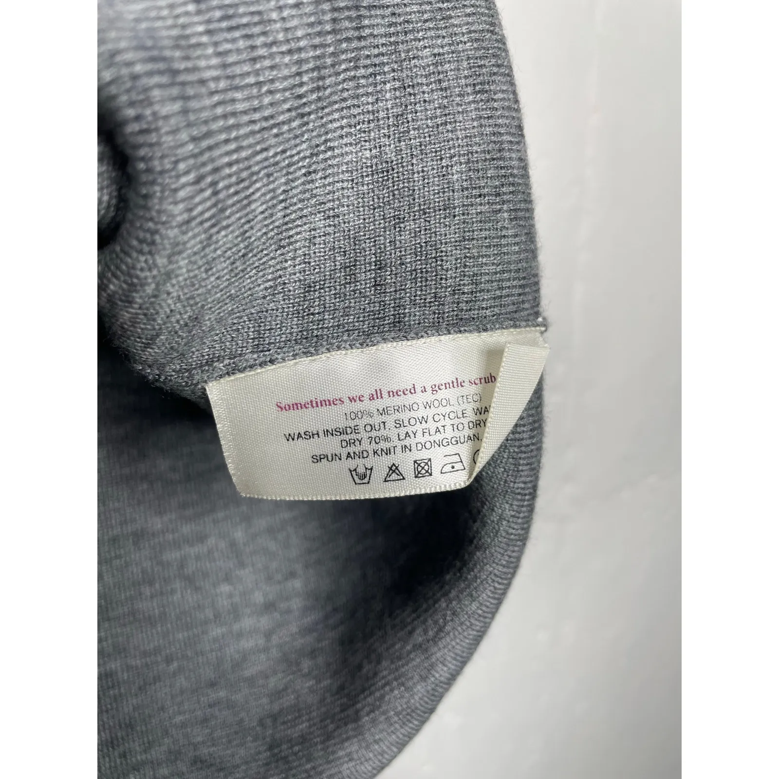 MM Lafleur Womens Gray 100% Merino Wool Short Sleeve Sweater Size Small - Image 4