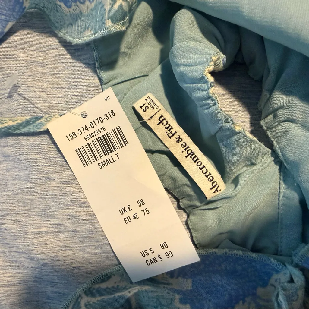 Abercrombie & Fitch Light Blue Dress - Image 2