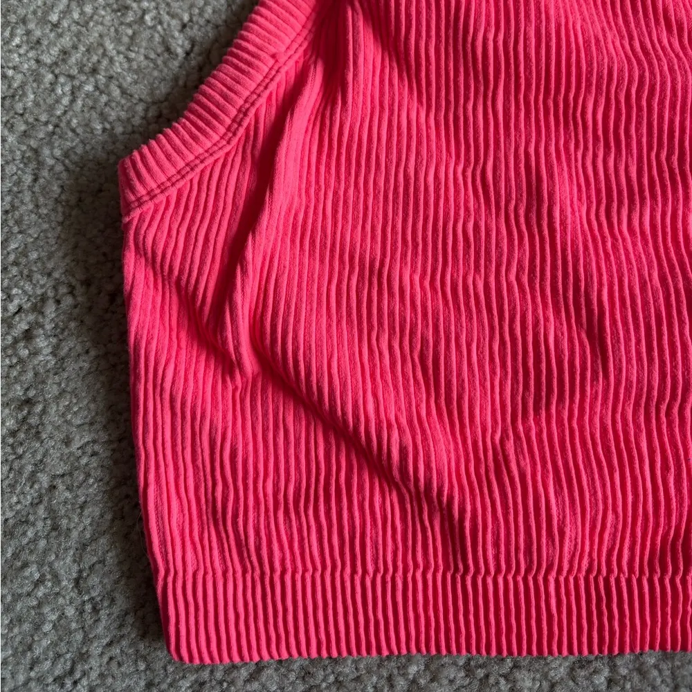 Aerie Women's workout active wear athletic Ribbed Racerback Tank Top size small - Image 4