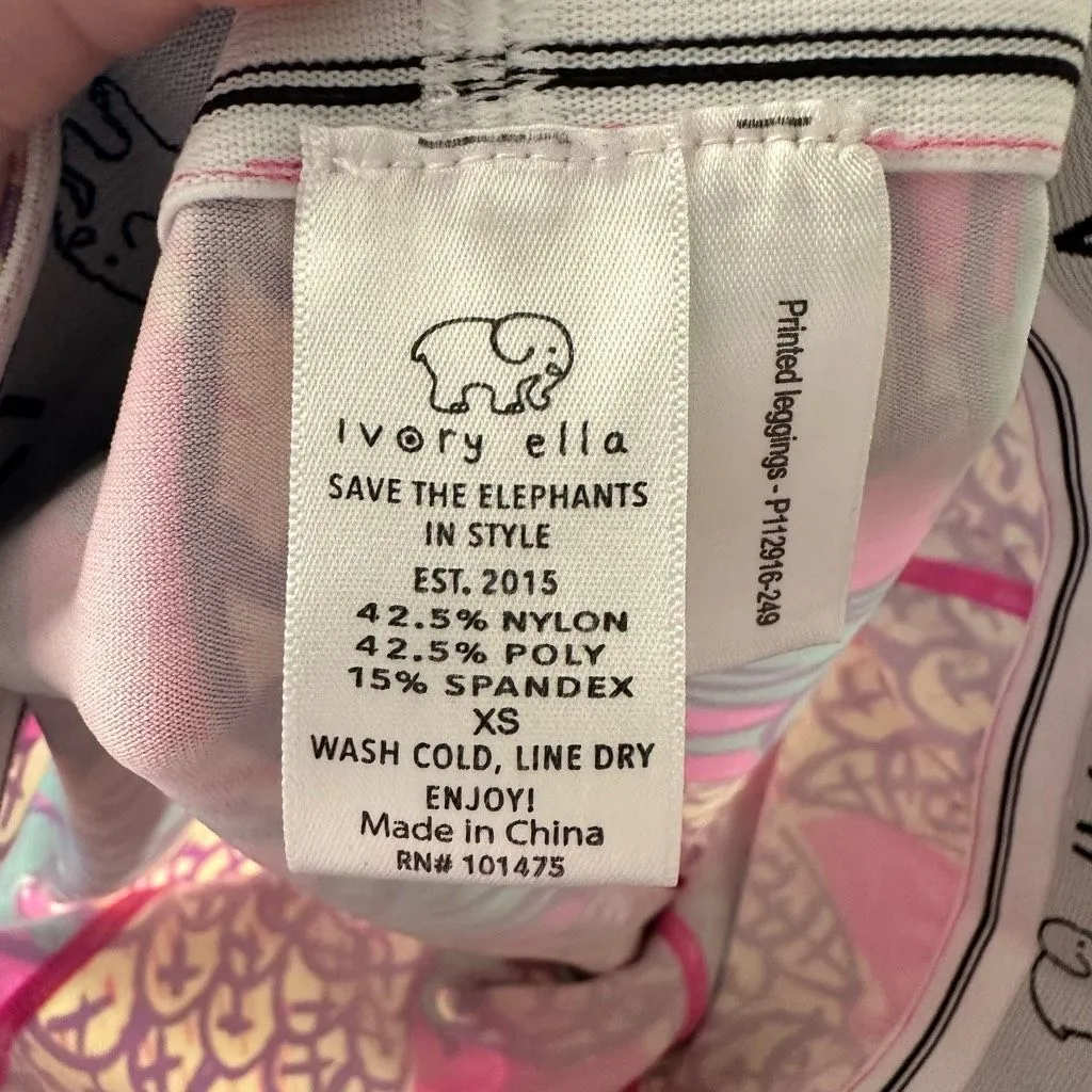 Ivory Ella Women’s Extra Small Elephant Leggings - Image 4