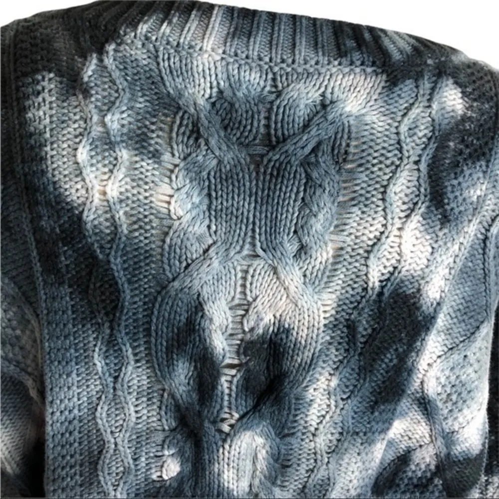 Anthropologie Pilcro Joni Tie-Dye Chunky Knit Sweater V-Neck Size S - Image 6