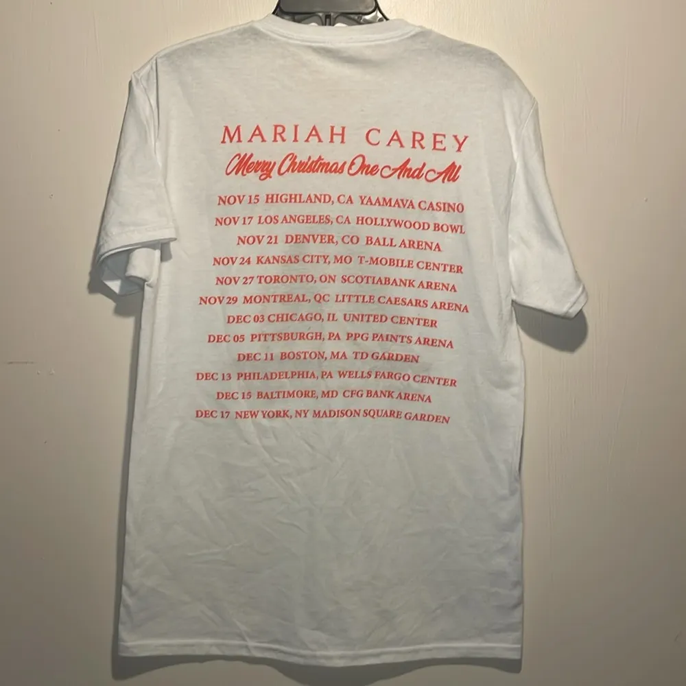 Mariah Carey- Merry Christmas One And All Tour Date T-Shirt- Size M/L - Image 2
