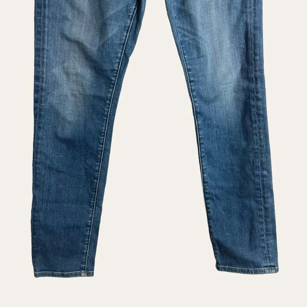 Frame Le Garcon Slouchy Skinny Mid-Rise Denim Blue Jeans Size 27 - Image 5