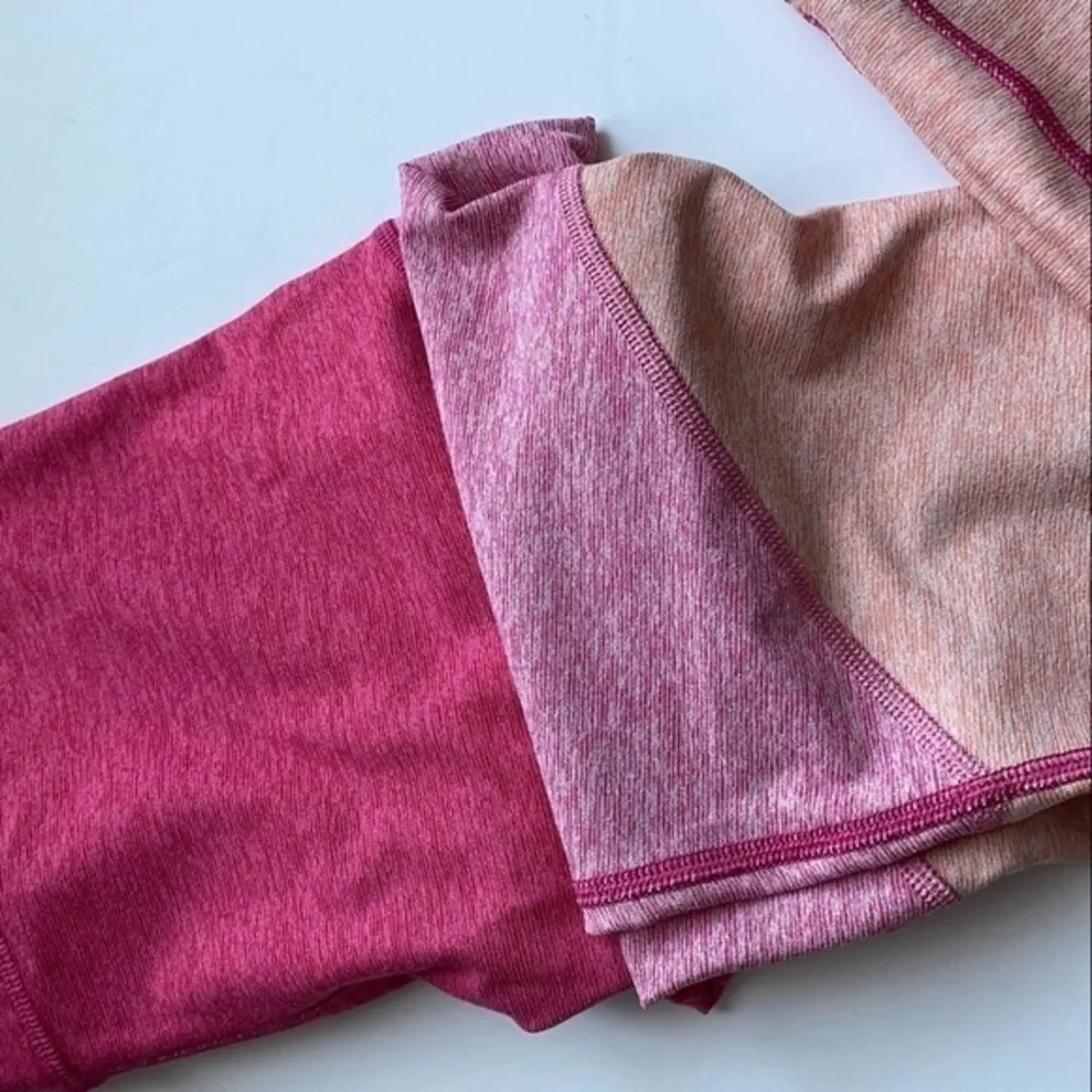 Outdoor Voices • Flamingo Pink + Peach Colorblock Leggings 7/8 - Image 10