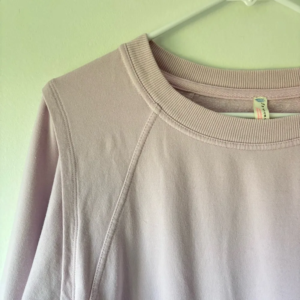 FP Movement Free People Where The Wind Blows Purple Pink Pullover Sweatshirt Size L - Image 3
