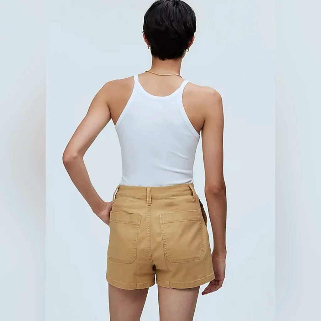 Madewell The Perfect Vintage Fatigue High-Rise Short in‎ Dried Straw Tan Size 23 - Image 5