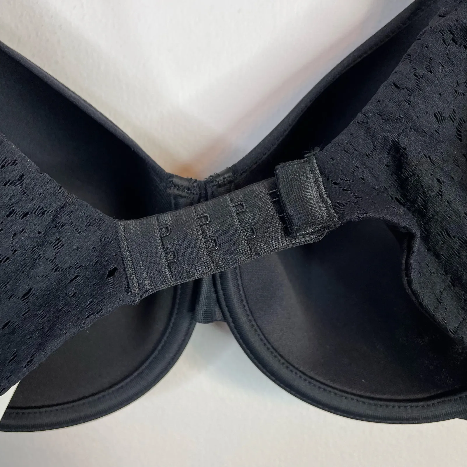 Chantelle Norah Comfort Spacer T Shirt Bra Black Lace Underwire Lined 32D 32 D - Image 8