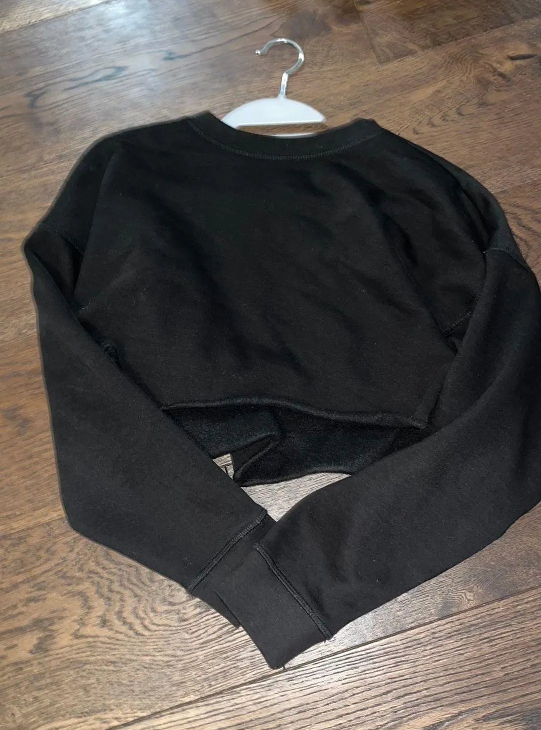 We Wore What Black Cropped Sweatshirt  - Image 3