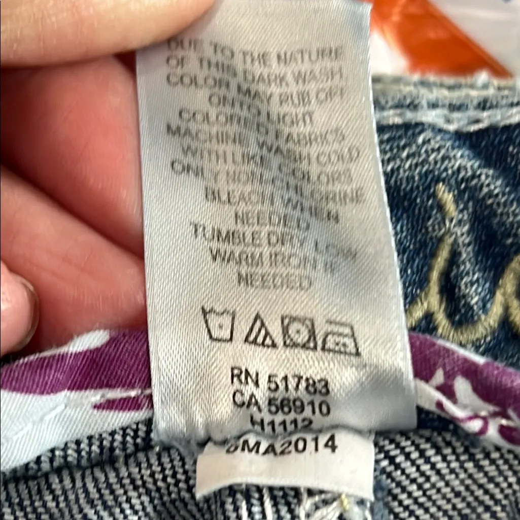 Maurices Blue Boot Cut Jeans with Natural Fading, Size 13/14 - Image 6