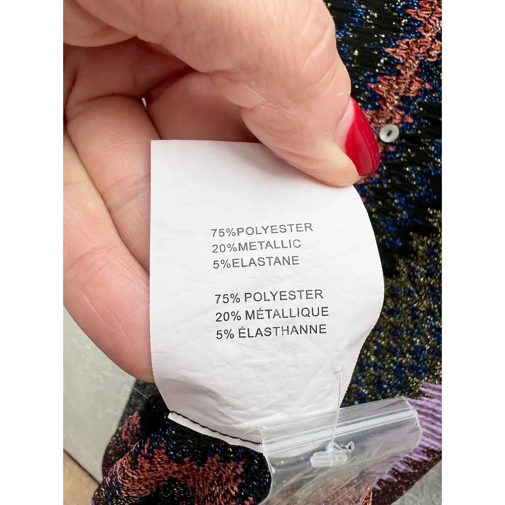 Ramy Brook Metallic Tango Convertible Maxi Dress Soho Knit Purple Women's Small - Image 10