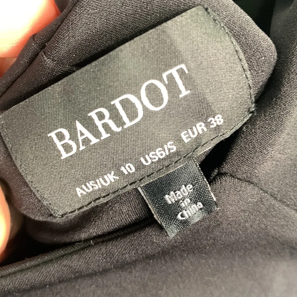 Bardot Sweetheart Ring Body Con Black Minidress Dress W-644 Sz 6 / Small - Image 7