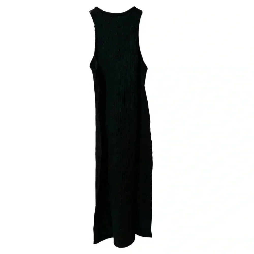 NWT Francesca's  Women’s Large Black Nina Knitted Tank Midi Dress - Image 6