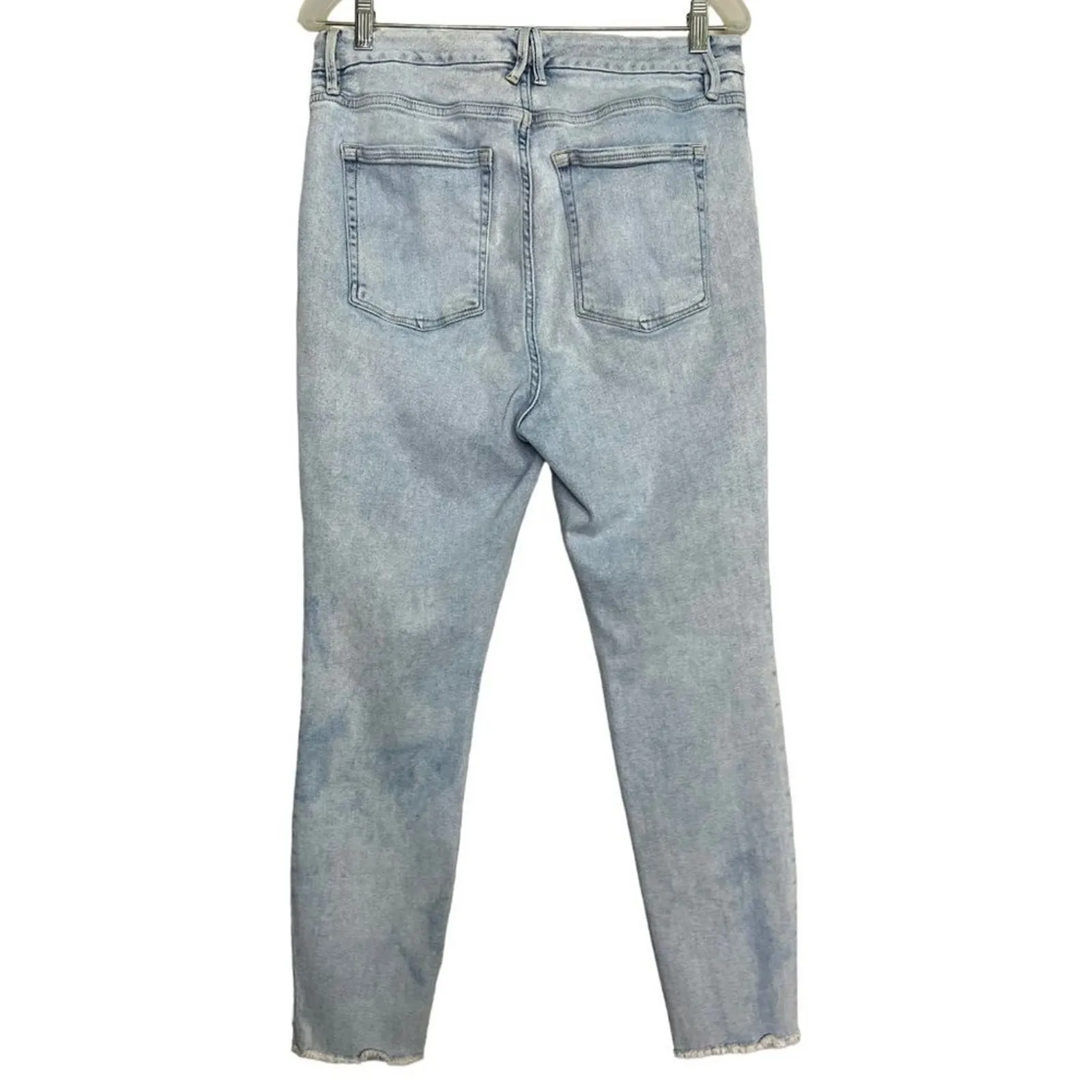 Good American Jeans Good Legs Crop Raw Hem Blue 669 Size 16 - Image 2