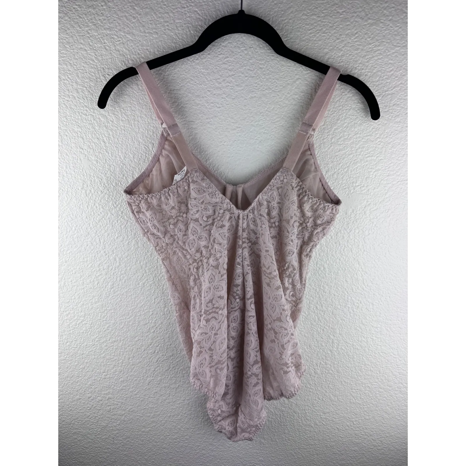 Bali Lace 'N Smooth Bodybriefer Rosewood Bodysuit Full Figure Adjustable 38C - Image 5