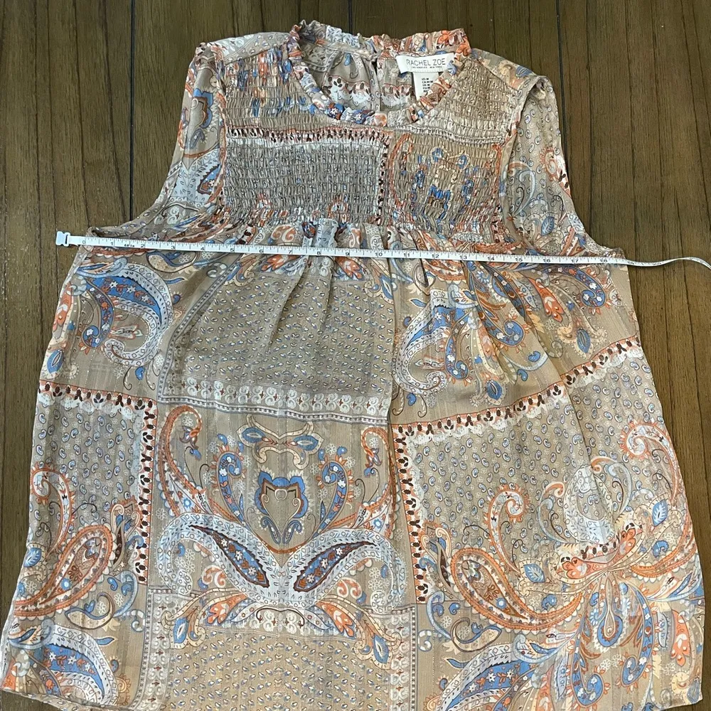 Rachel Zoe Paisley Sleeveless Top - Multicolor - Image 5