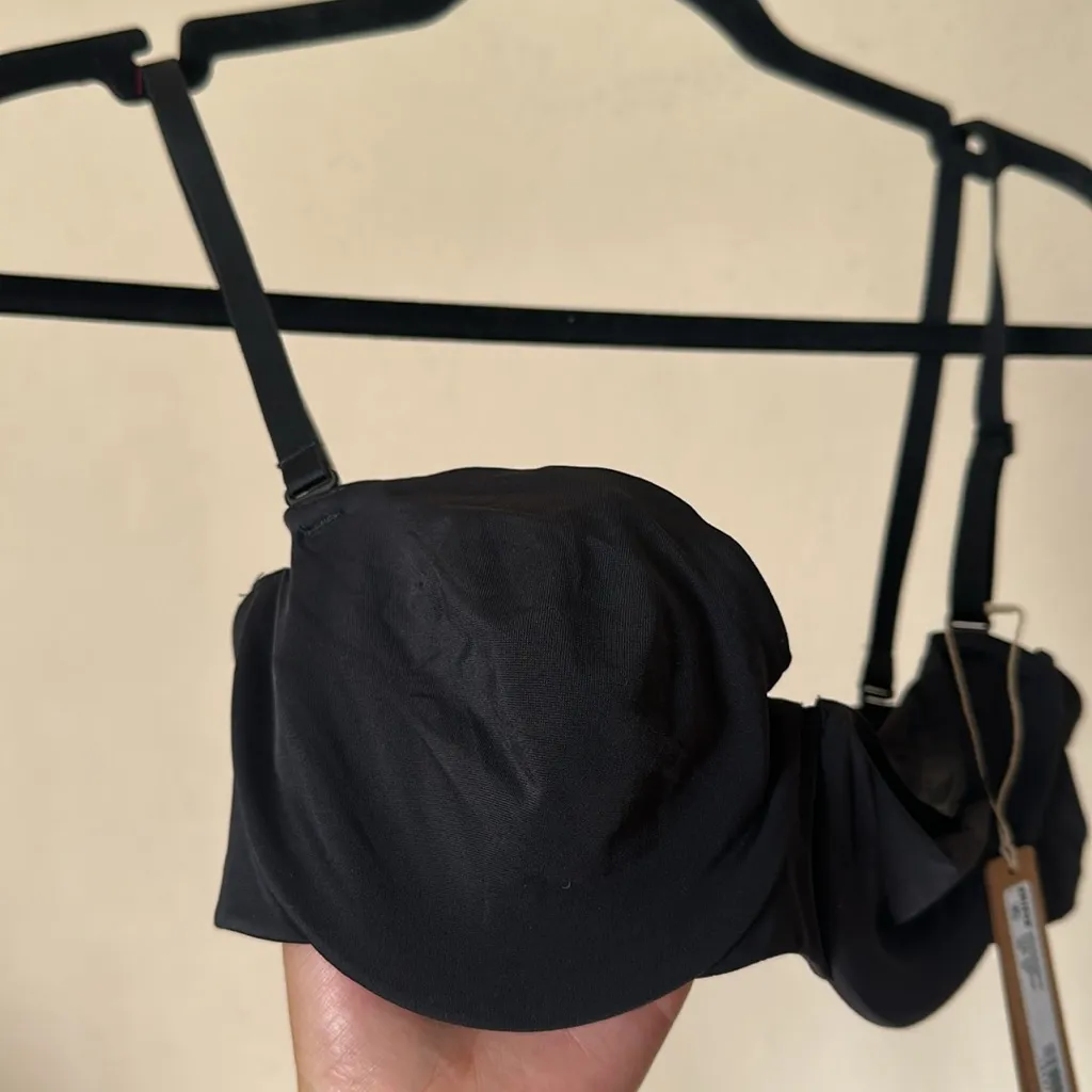 SKIMS Smoothing Intimates‎ Strapless Bra  BA-BAN-2607 color Onyx 34A - Image 10