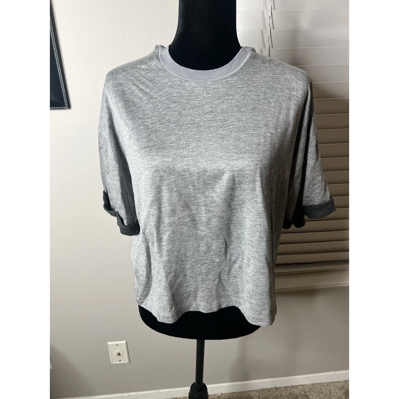 Rag & Bone Gray Cashmere Blend Women's‎ Size Large Tee - Image 12