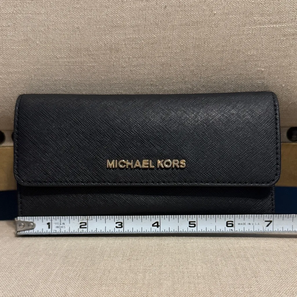 Michael Kors Black Leather Women’s Wallet - Image 13