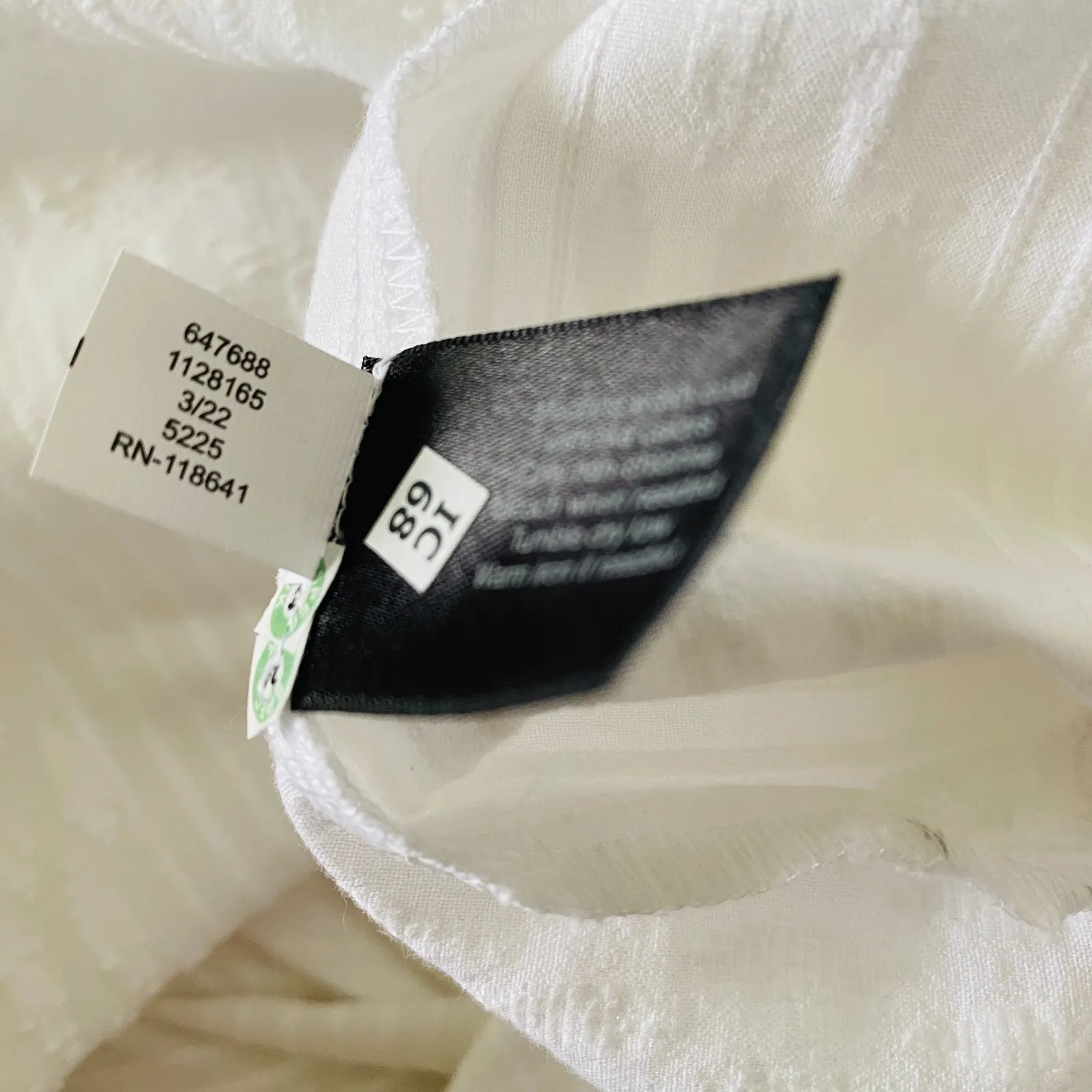 Lane Bryant White Lace Off The Shoulder Convertible Jacquard Blouse Top 18/20 - Image 9