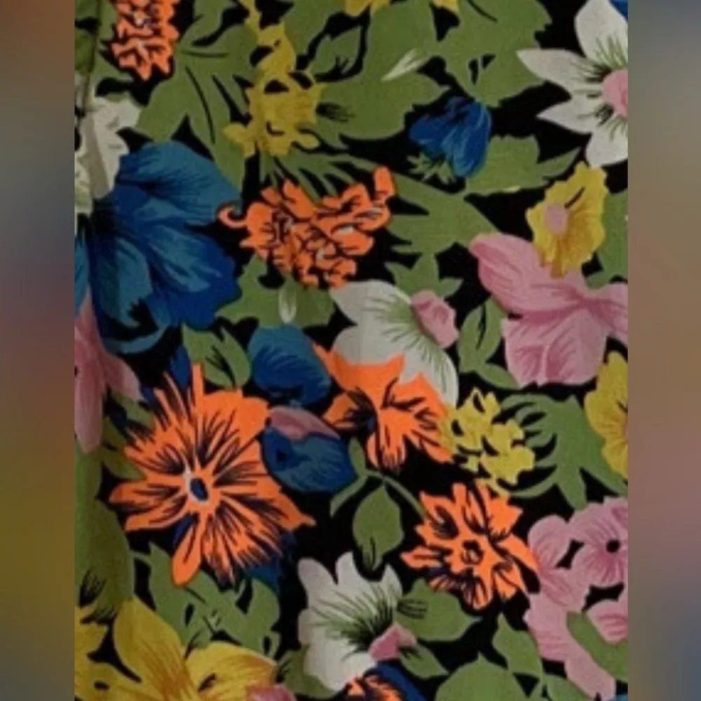 Vintage Y2K floral 70s inspired high low tank top - Image 6