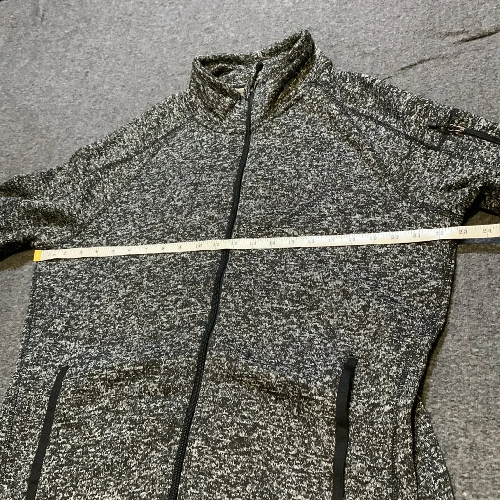 Avalanche Gray & Black Zip Up Sweater - Image 6