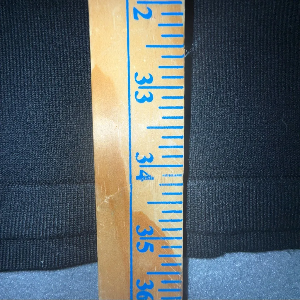 Calvin‎ Klein Womens Edgy Black Sweater Dress Embellished Sleeves size Medium - Image 8