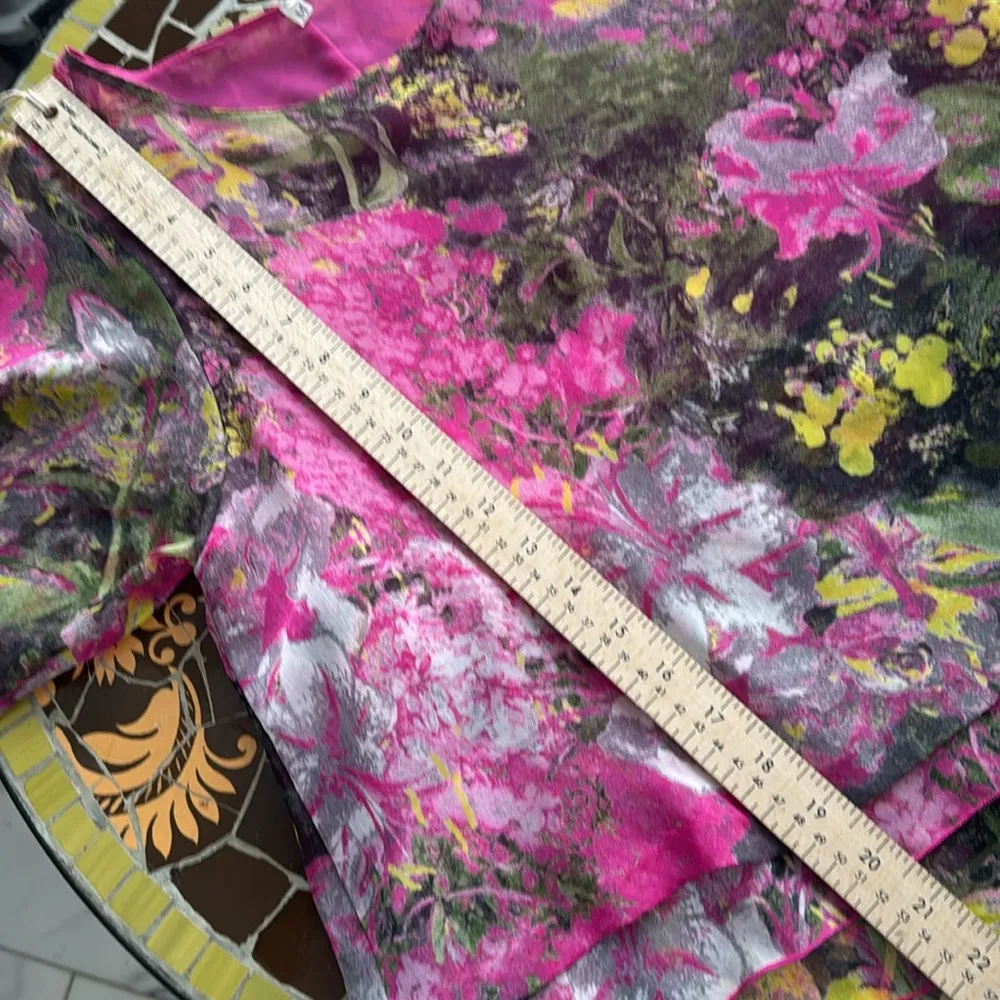 CHIFFON BLOUSE with Matching Scarf Sz: M Size M - Image 6