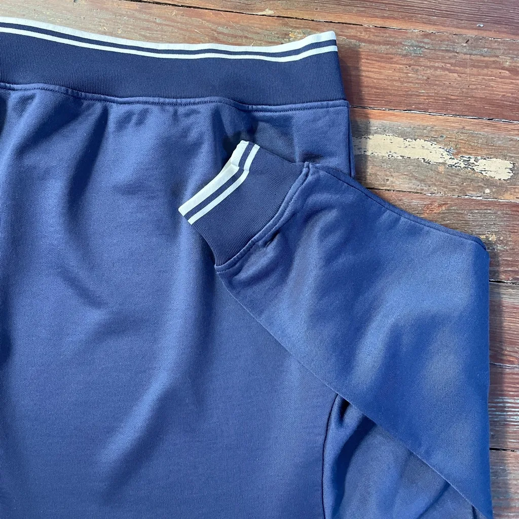 Aritzia Wilfred Free Junction Navy Sweatshirt Collegiate Preppy - Sz M 🧡🎀 - Image 11