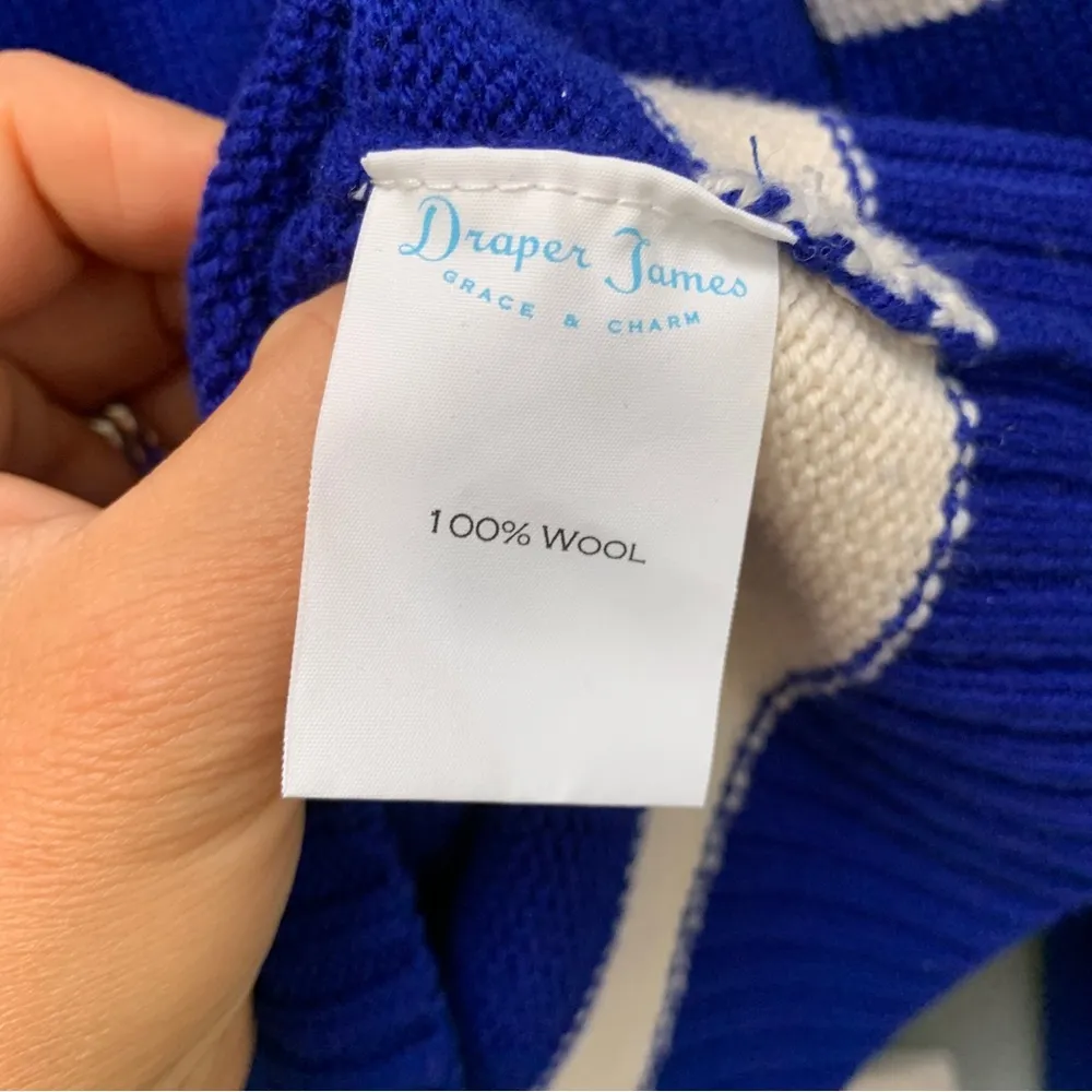Draper James Spirit Wool Sweater in Blue Small - Image 6