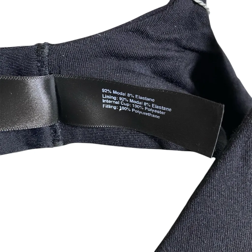 Pepper Modal Wire Free Bra Black Size M - Image 5