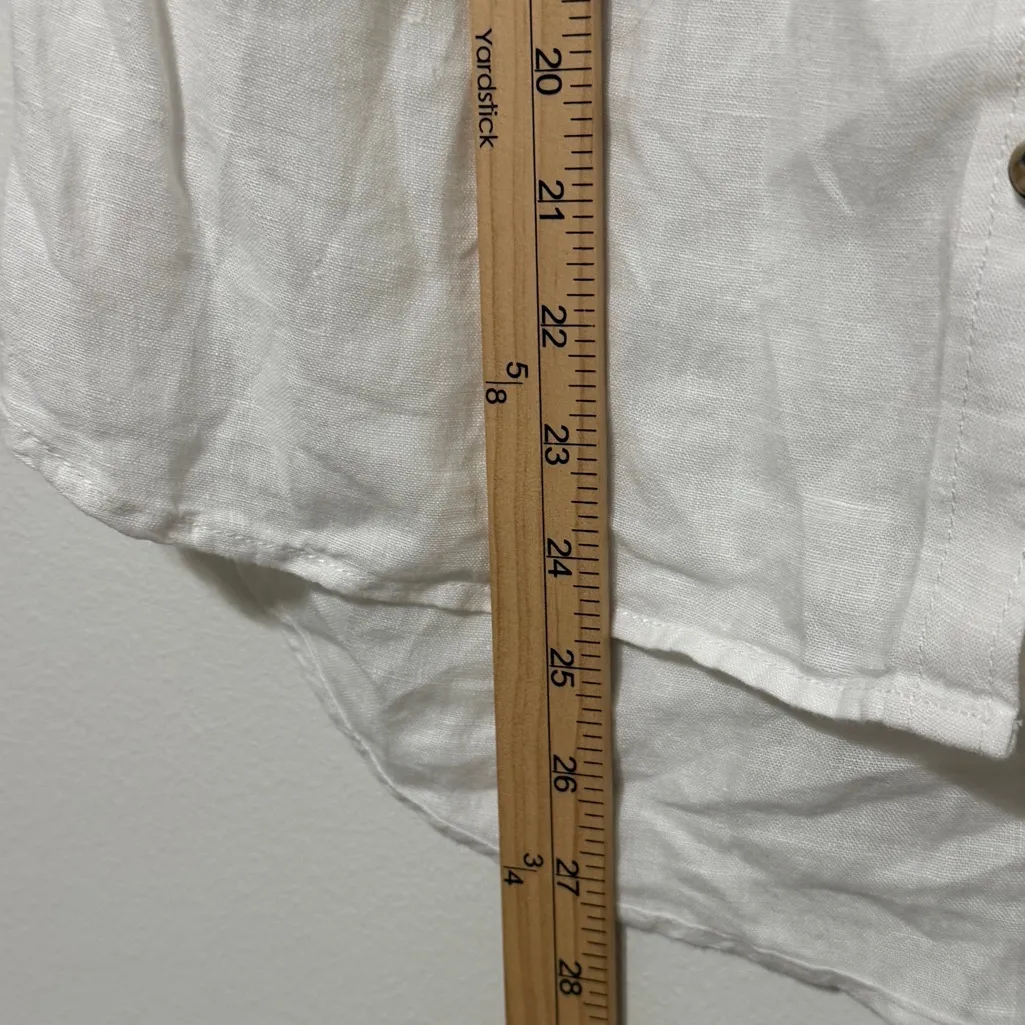 J CREW Relaxed-fit short-sleeve Baird McNutt Irish linen shirt Size XS AY665 - Image 9