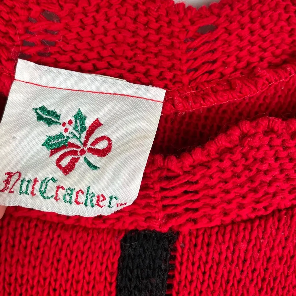 Vintage NutCracker Graphic Christmas Tunic Sweater Red Size undefined - Image 3