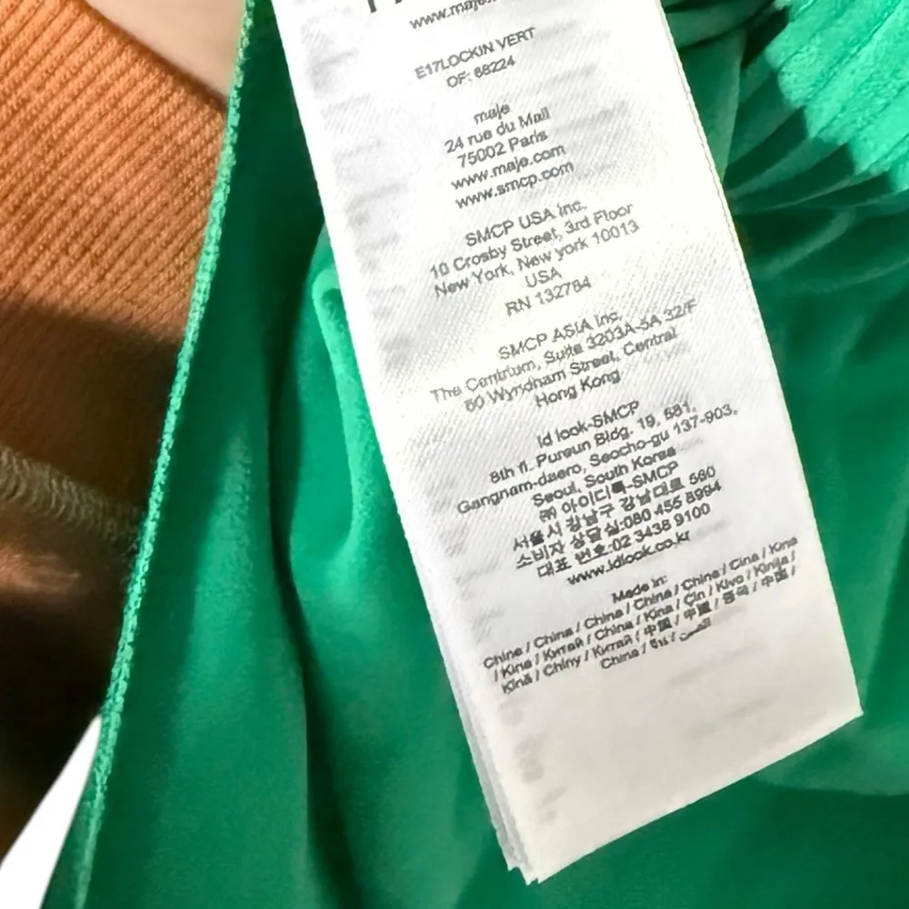 Maje  Lockin Pleated Top in Vert - Image 6