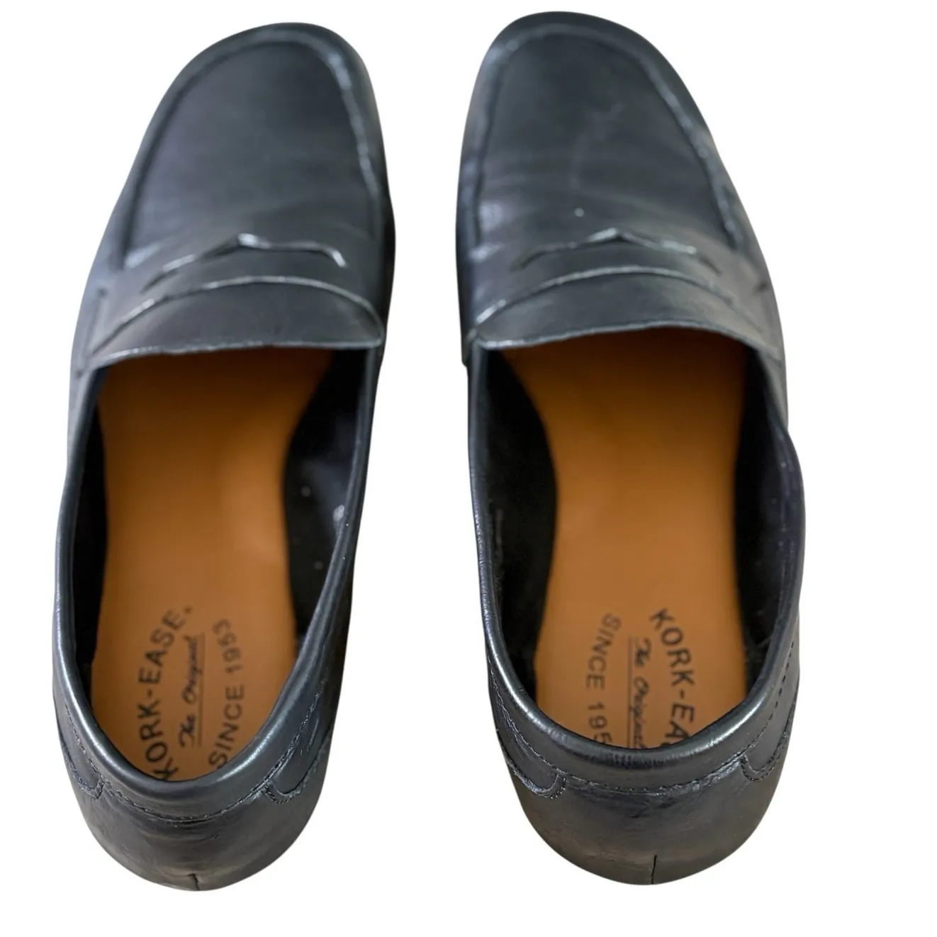 KORK-EASE Pisa Black Leather Penny Loafer Size 11 - Image 4