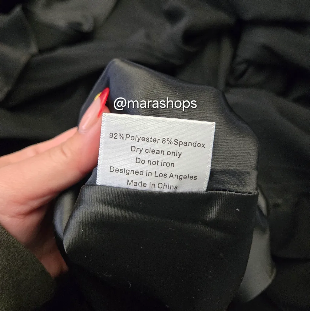 Moda Glam Delphine Strapless Mermaid Gown Black Size 2 - Image 12