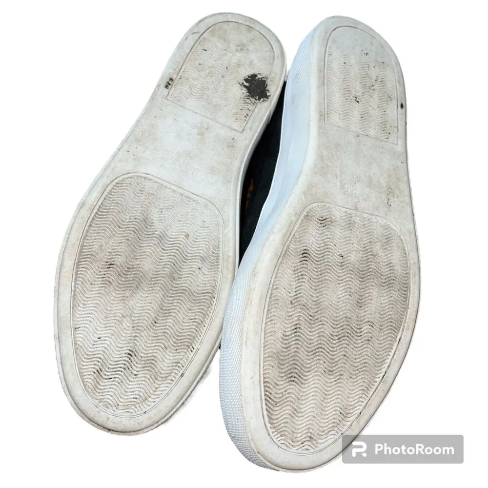 Womens Sneakers Tennis Shoes Slip Ons Black and White Size 8.5 - Image 11