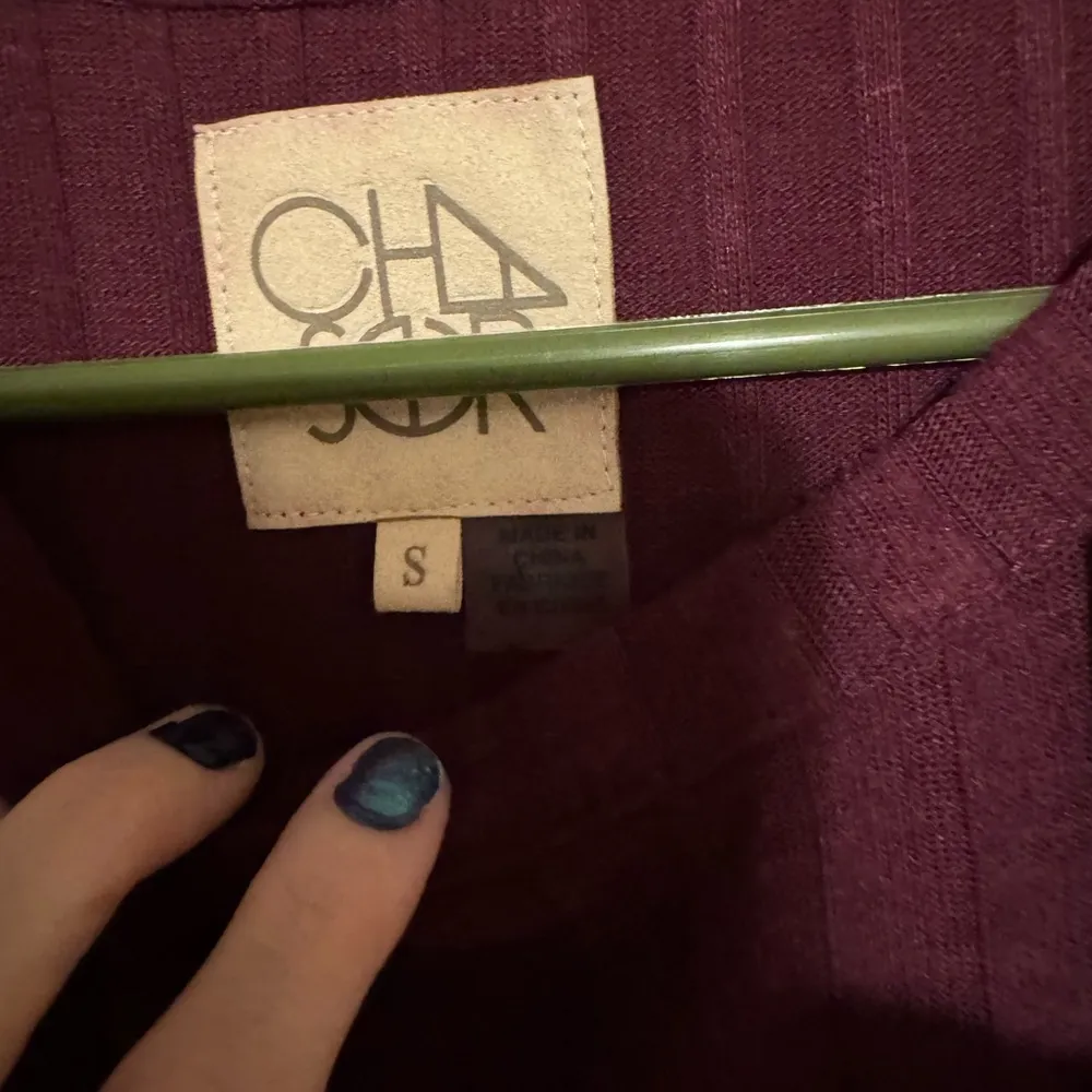 Chaser NWT burgundy tshirt dress ribbed - Image 3