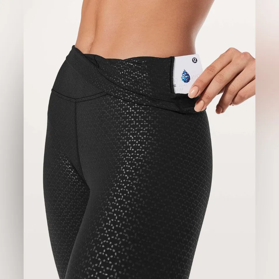 Lululemon Align Pant II *25" in Monochromic Black Emboss Nulu W5BE9S - Image 4