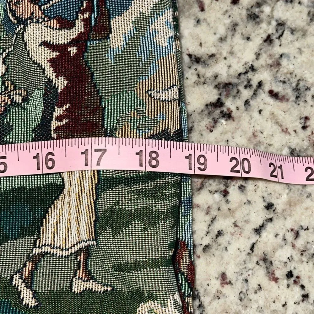 Designs by Dee Dee Womens Playing Golf Print Tapestry Tote Bag Green Tan Small N - Image 7