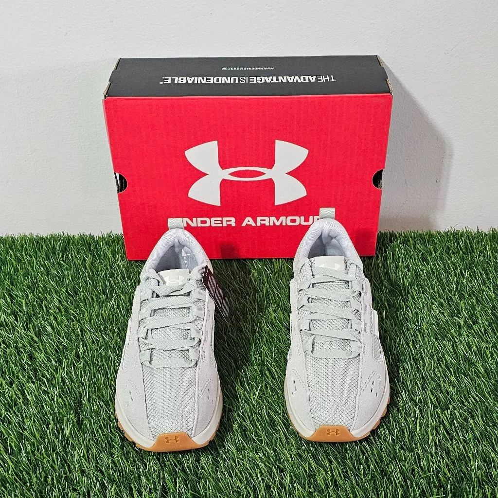Under Armour Street Mirage W's Shoes Size 6- HydroGreen/Stone/White -3028379-377 - Image 2