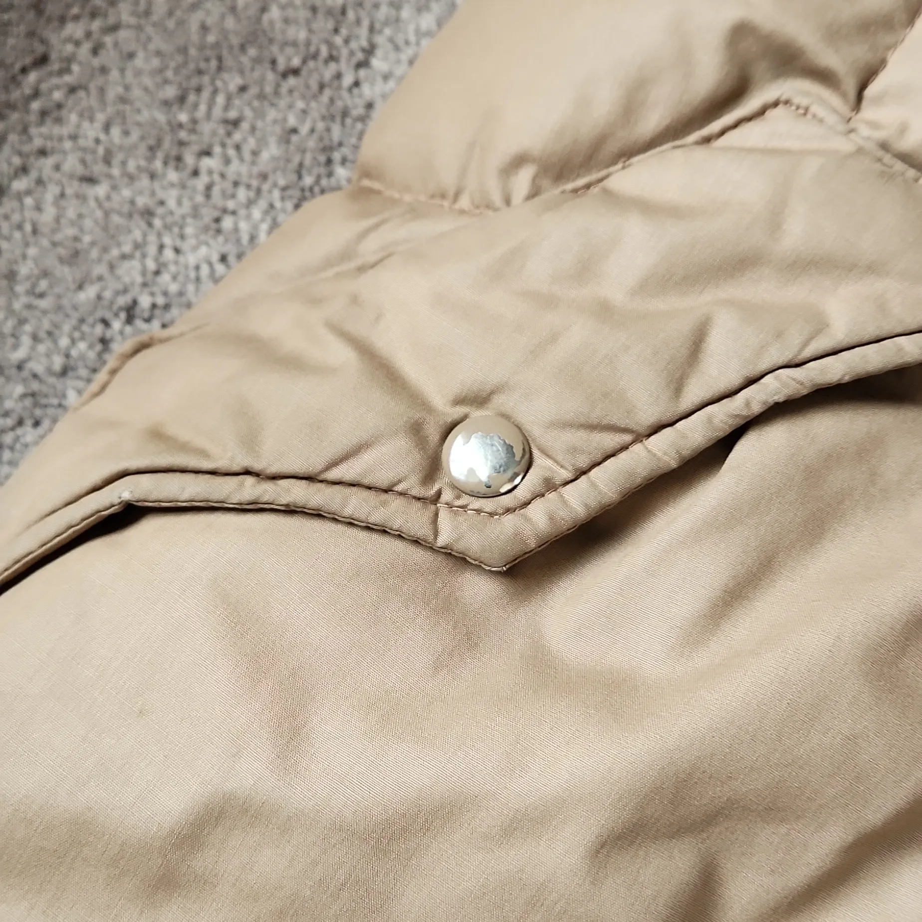 Vintage Monette Casuals Tan Puffer Coat SIZE M Size M - Image 6