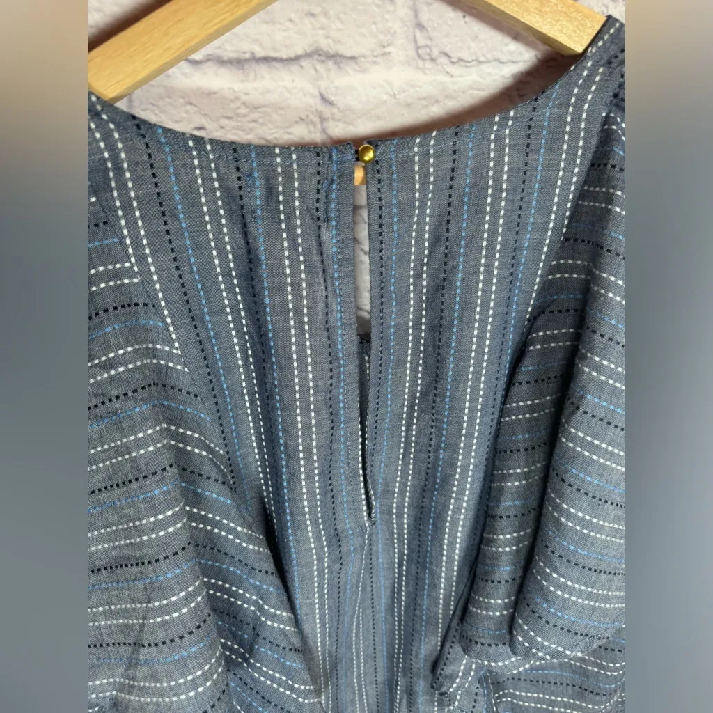 Mudpie‎ blue ISLA ROMPER women’s size XS pockets & drawstring - Image 10