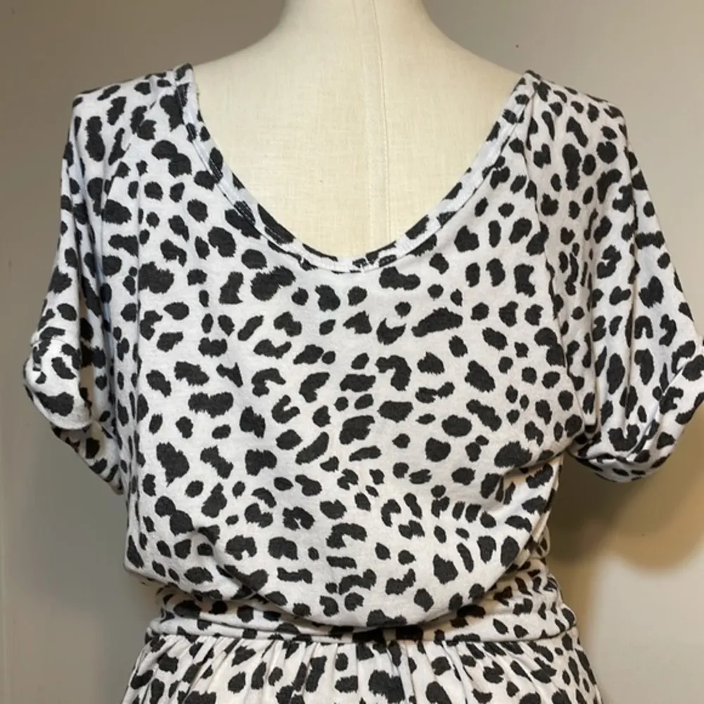 SUSINA Leopard Print Tie Waist Dress SIZE L MADE IN USA Size L - Image 3
