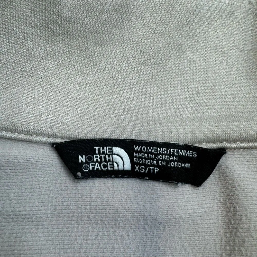 The North Face Women's Full Zip Track Jacket XS Extra Small Oatmeal Beige Cream - Image 9
