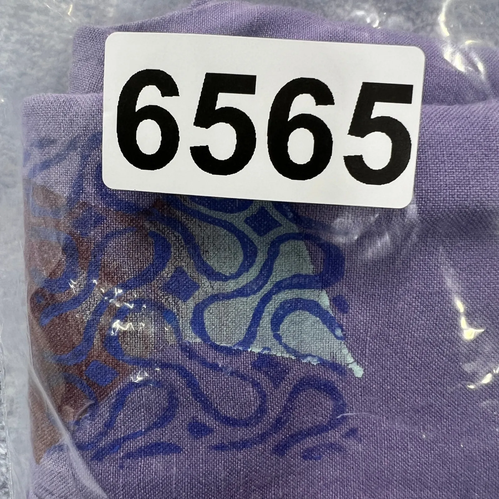 Blue Fish Vintage Button Front Blouse XL Purple Artwear Hemp Cotton Museum Chic Size L - Image 9